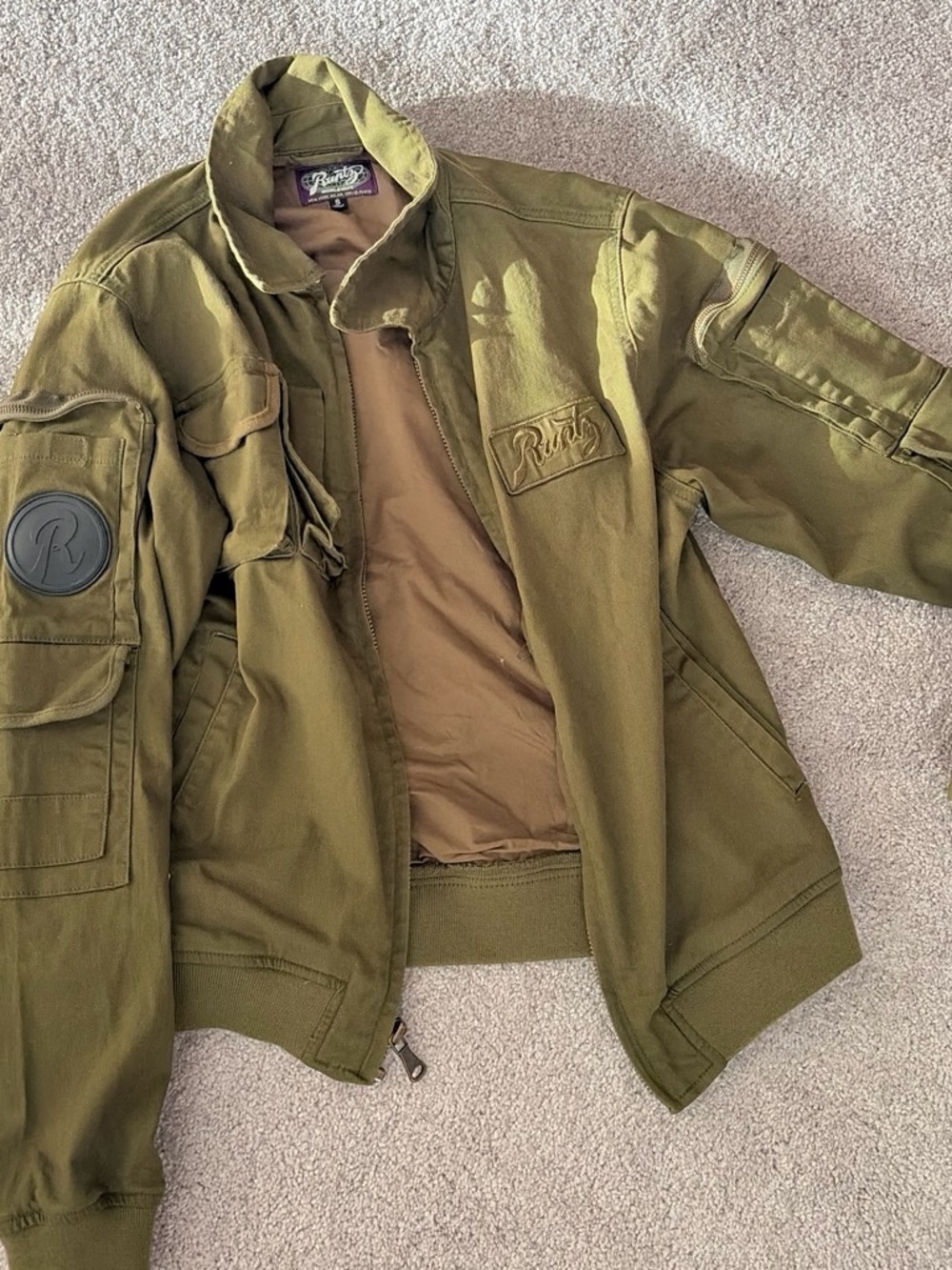 Rusty Olive Green Military Field Jacket